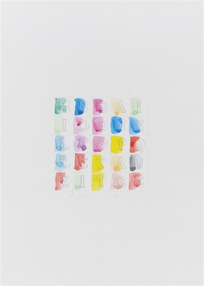Oeuvre Millenovecentottantacinque de Alighiero Boetti